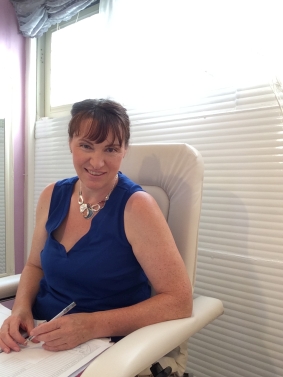 Faye in beauty studio